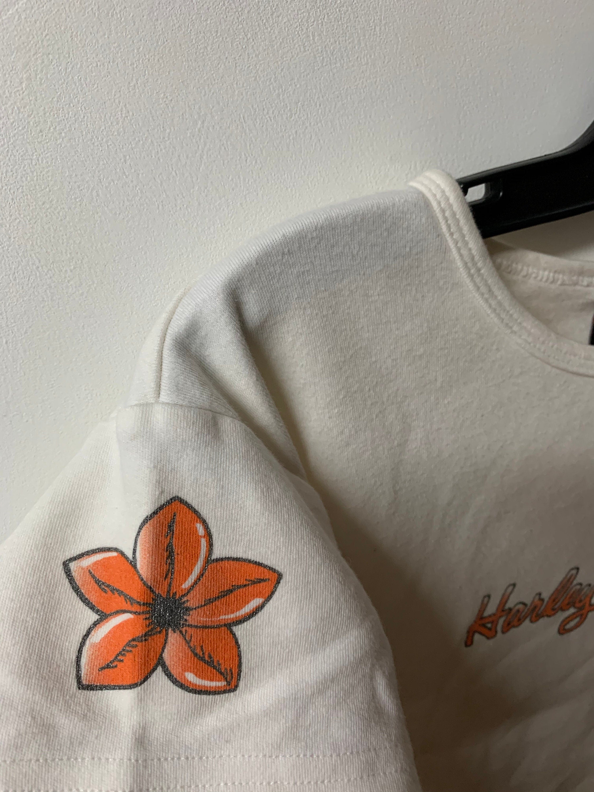 Vintage 1990s Harley Davidson Motorcycle Women's T Shirt
