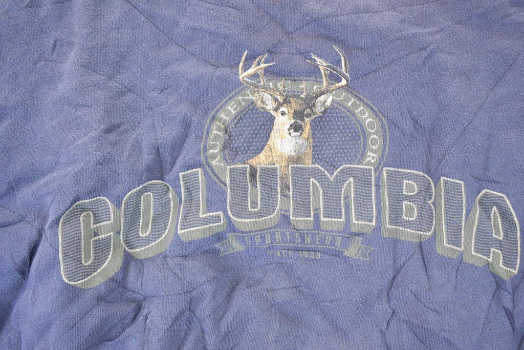 Vintage 1990s Columbia Outdoors Big Buck Crewneck Sweatshirt Men's L