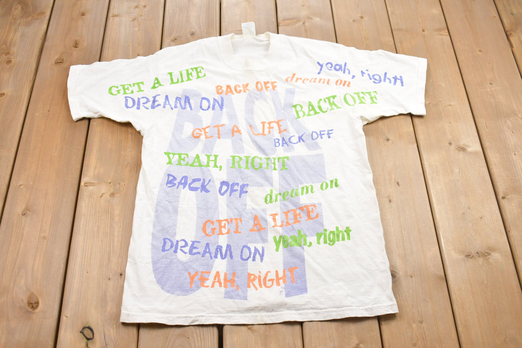 Vintage 1990s BACK OFF Graphic T-Shirt
