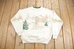 Vintage 1995 Winter Farm Graphic Crewneck