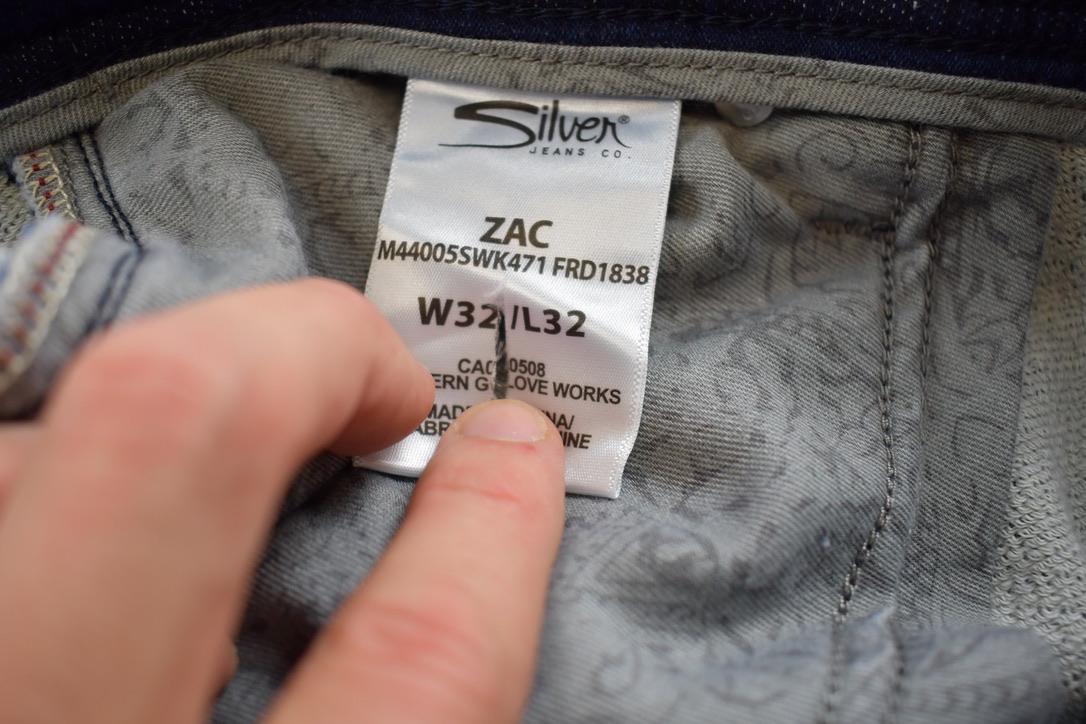 Vintage 2000s Silver Jeans Company Stretchy Glove Denim Pants Size 32x32