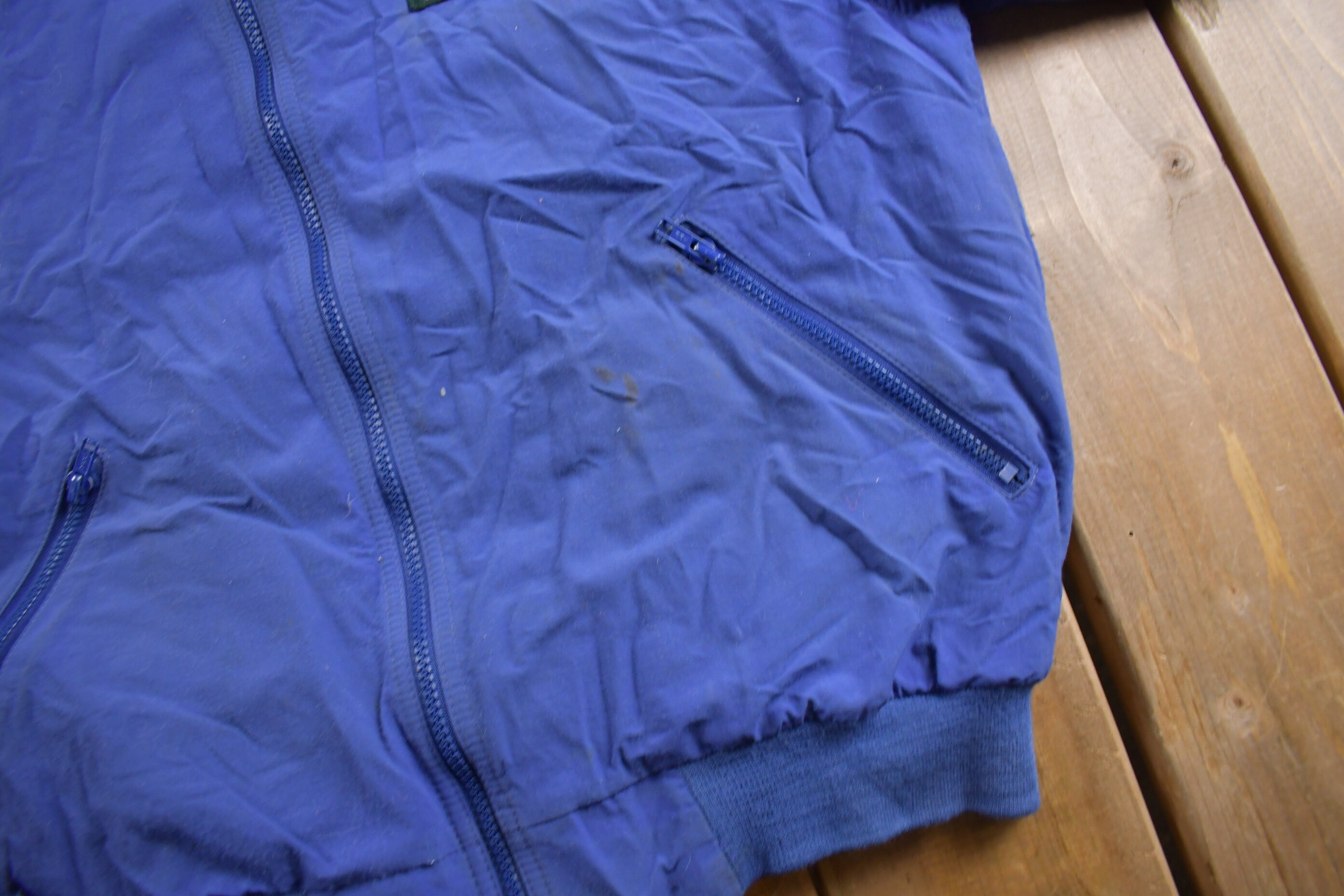Vintage 1990s LL Bean Fleece Lined Three Season Warm Up Jacket