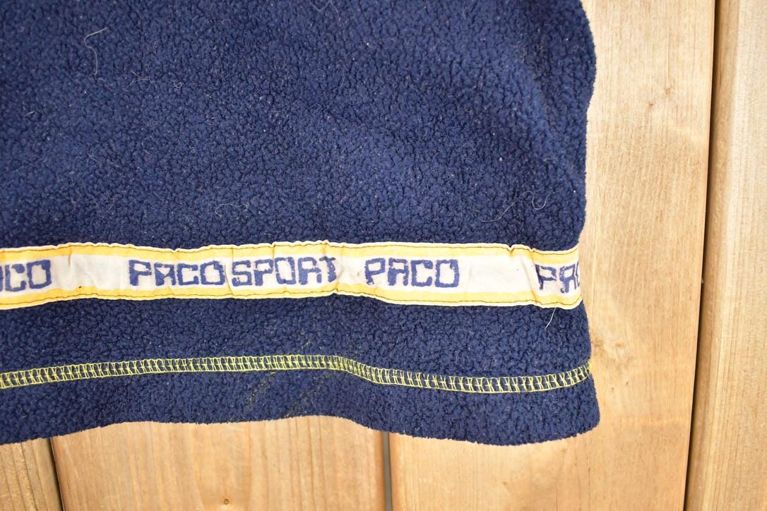 Vintage 1990s Paco Sport Fleece Outdoorsman Hoodie Sweater Men's L