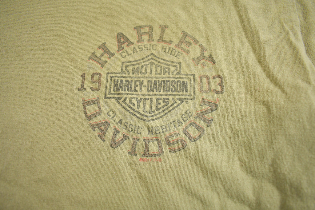 Vintage 2000s Harley Davidson El Paso Texas T-Shirt Made In USA
