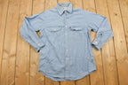 Vintage 1990s Carhartt Denim Button Up Shirt