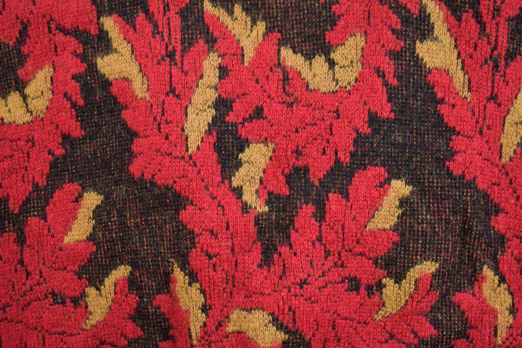 Vintage 1980s Jaques Vert Shawl Collar Fallen Leaves Knit Cardigan Sweater