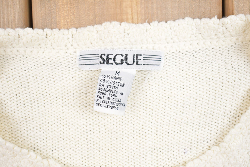 Vintage 1990s Segue Floral Cardigan Sweater