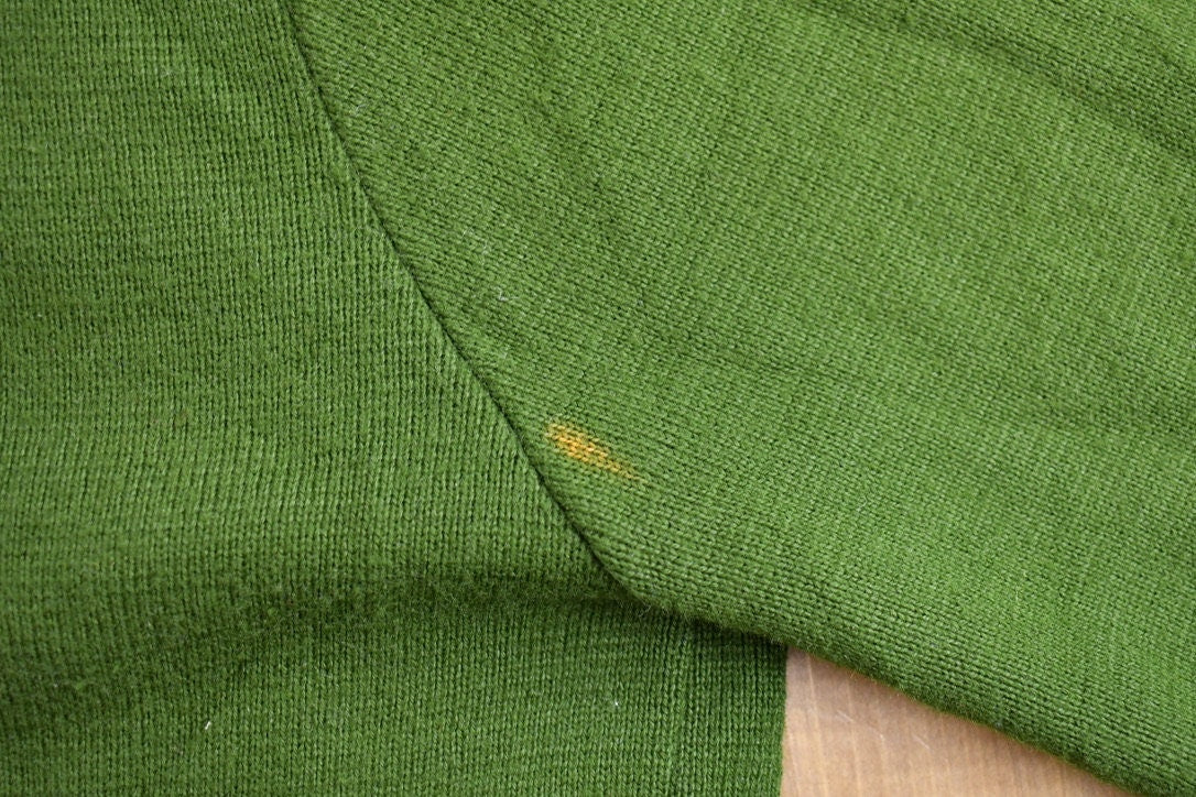 Vintage 1990s Green Blank Cardigan Sweater