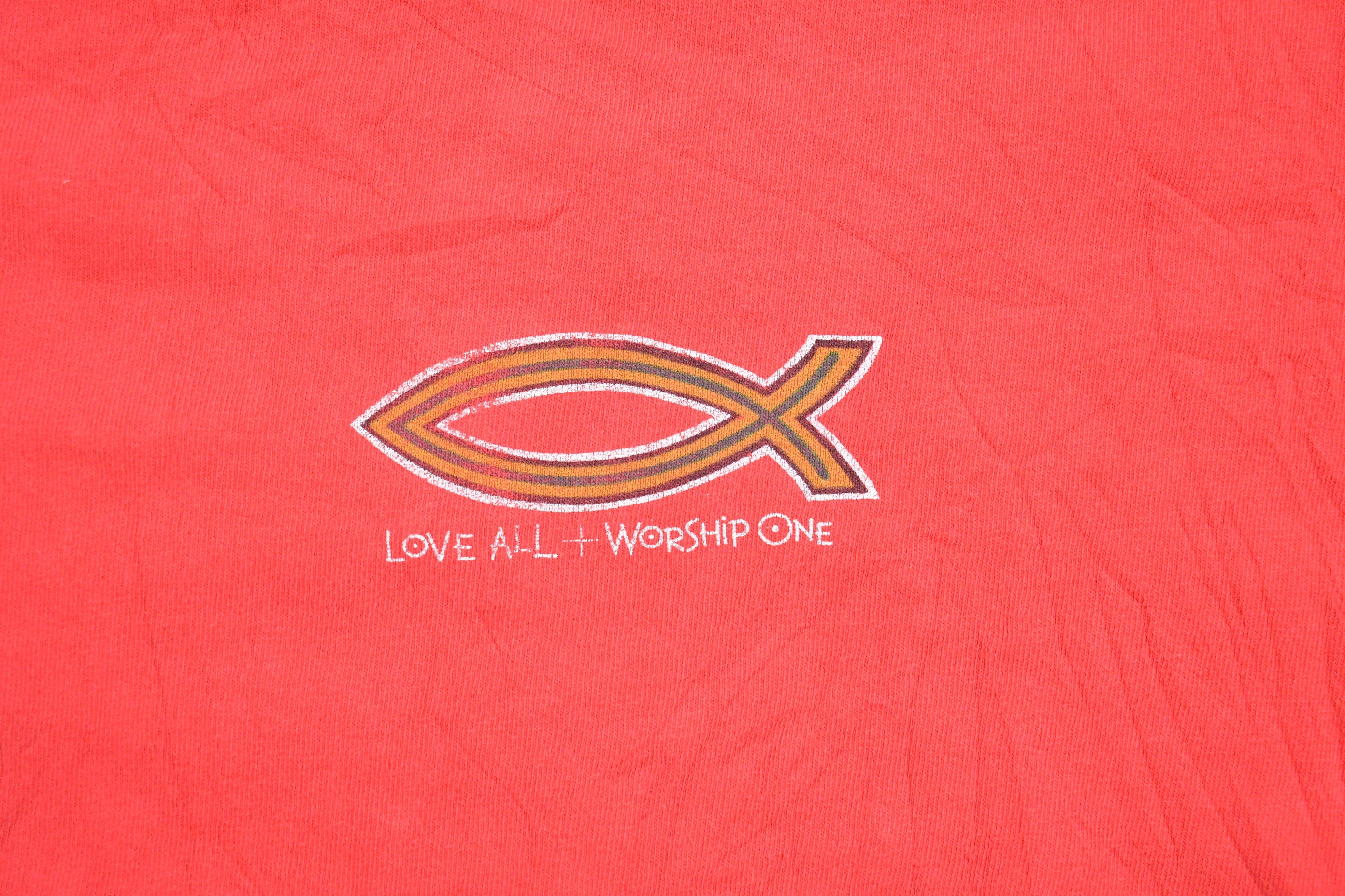 Vintage 1990s Love All Worship One Long Sleeve Shirt