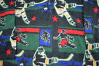 Vintage 1990s Natural Issue For Boys Hockey Themed Fleece Sweater