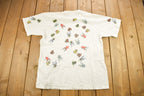Vintage 1990s Frog Theme All Over Print Graphic T-Shirt