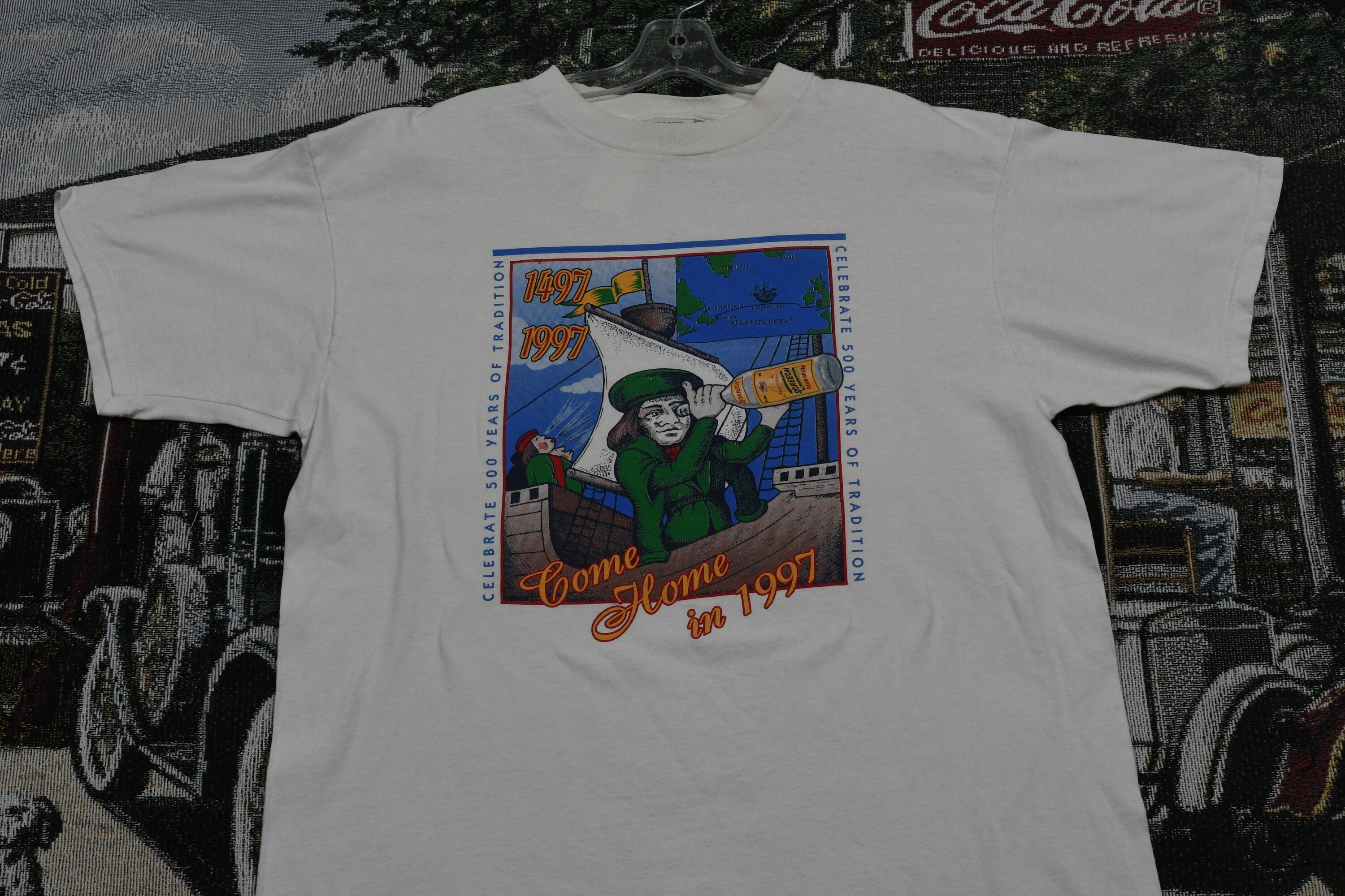 Vintage 1997 Come Home In 1997 Celebrate 500 Years Of Tradition Graphic T Shirt