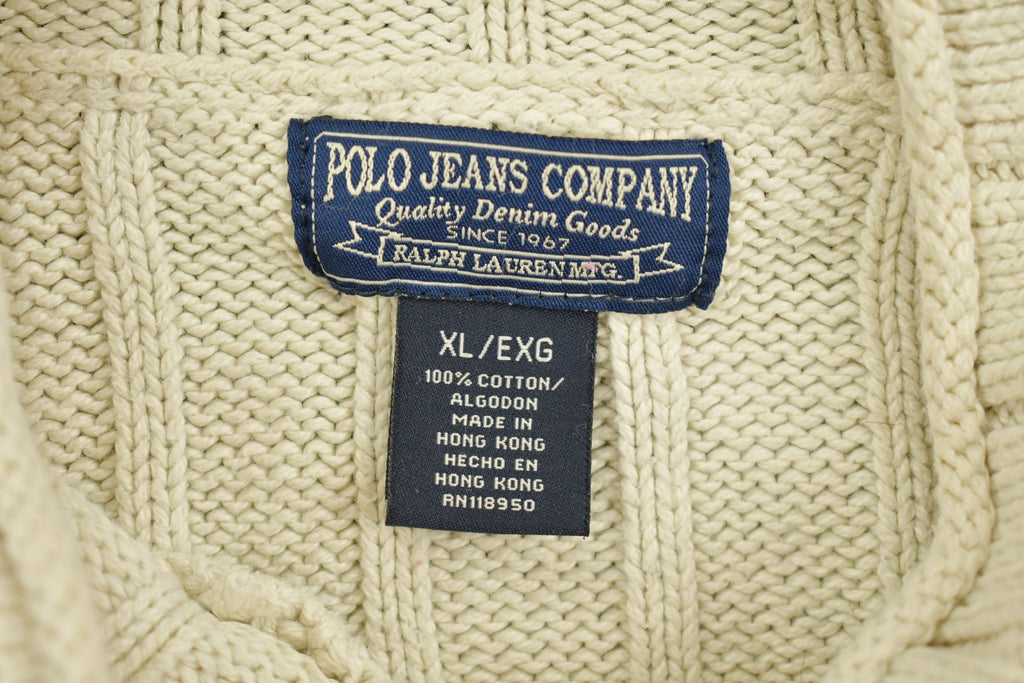 Vintage 1990s Polo Jeans Knit Mockneck Sweater