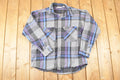 Vintage 1990s Wearguard Plaid Flannel Button Up Shirt Men's L