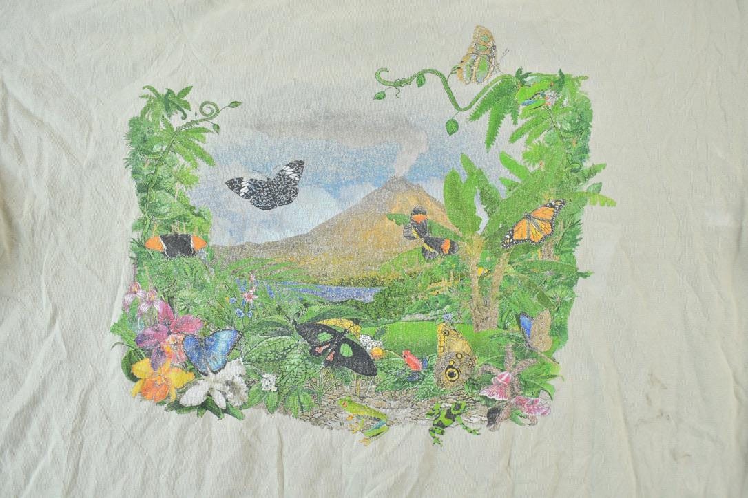 Vintage 1990s Butterfly Conservatory Costa Rica Single Stitch T-Shirt