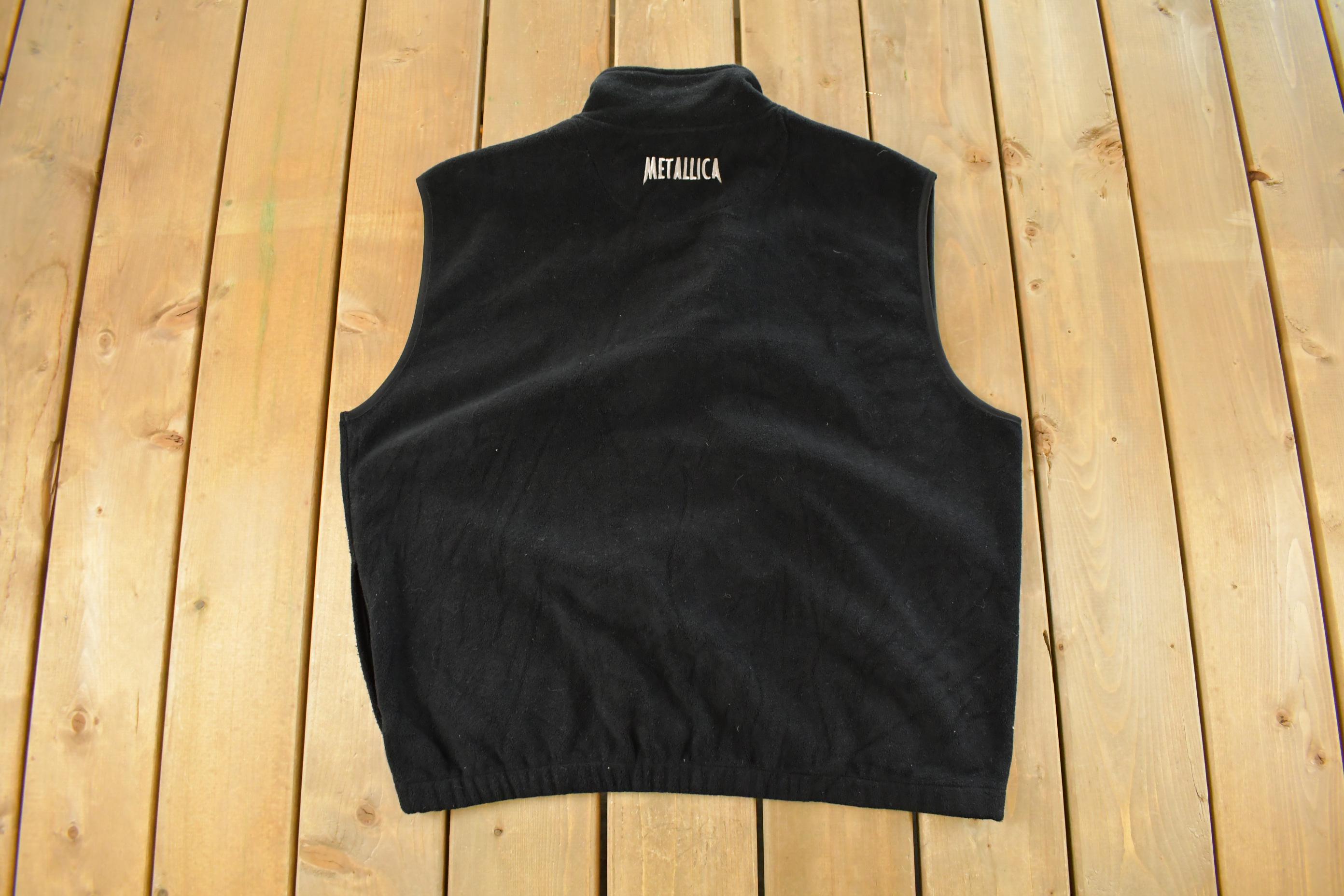 Vintage 1994 Metallica Ninja Star Full Zip Fleece Sweater Men's XL