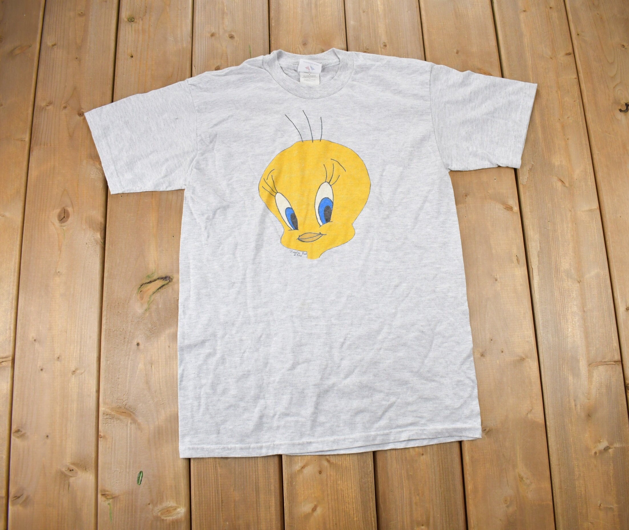 Vintage 1990s Tweety Bird Sylvester T-Shirt  90s Graphic Tee  Warner Bros  Jerzees  Cartoonist  Vintage Looney Tunes