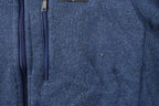 Vintage 1990s Patagonia Blue Fleece Zip Up Sweater