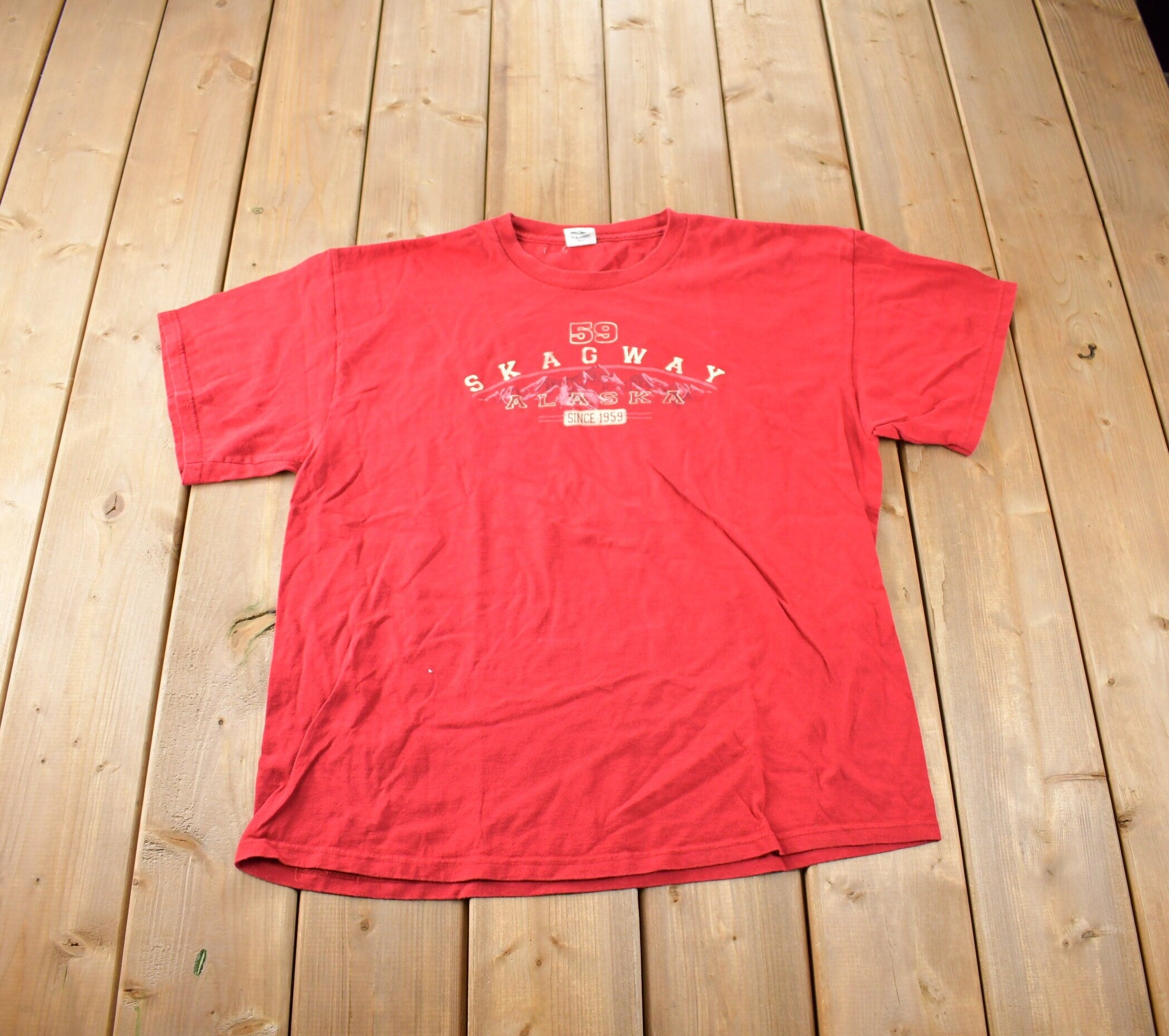 Vintage 1990s Kagwa Alaska Souvenir T Shirt Made In USA Size XL