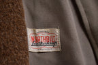 Vintage 1980s Fur Lined Grey Fur Collared Overcoat