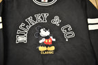 Vintage 1990s Mickey & Co Embroidered Crewneck Black and White