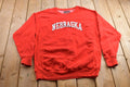 Vintage University Of Nebraska Collegiate Nine Ounce Technical Fleece Crewneck