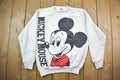 Vintage 1990s Mickey Mouse Disney Crewneck / Vintage Sweatshirt / Vintage Disney / Mickey / Embroidered / Made In USA