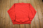 Vintage 1990s Peacock Red Crewneck Sweatshirt - XL