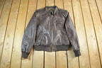 Vintage 1990s Cooper Leather Moto Cafe Biker Jacket Men's Medium