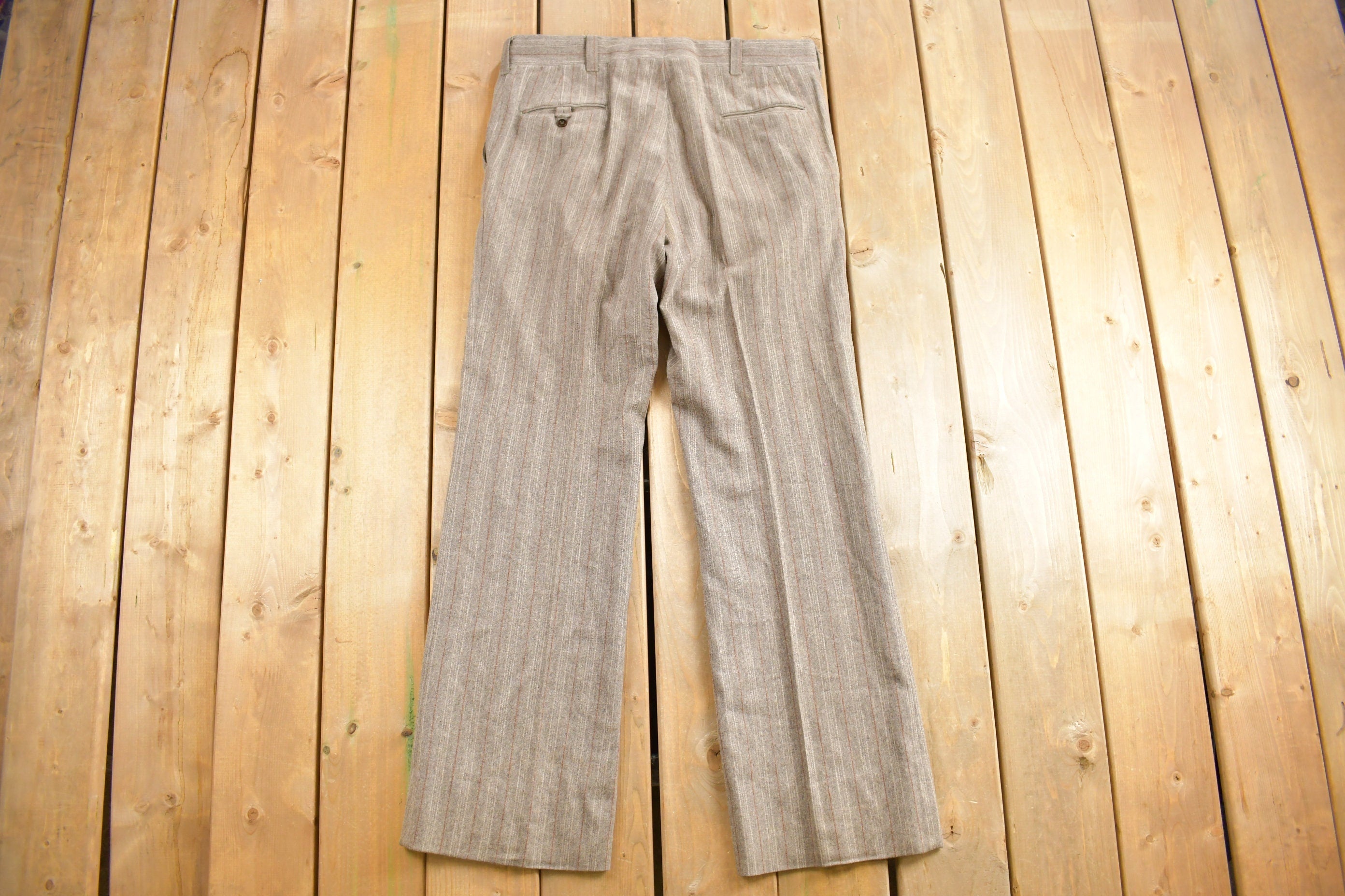 Vintage 1980's Wool Trousers Size 36 x 32