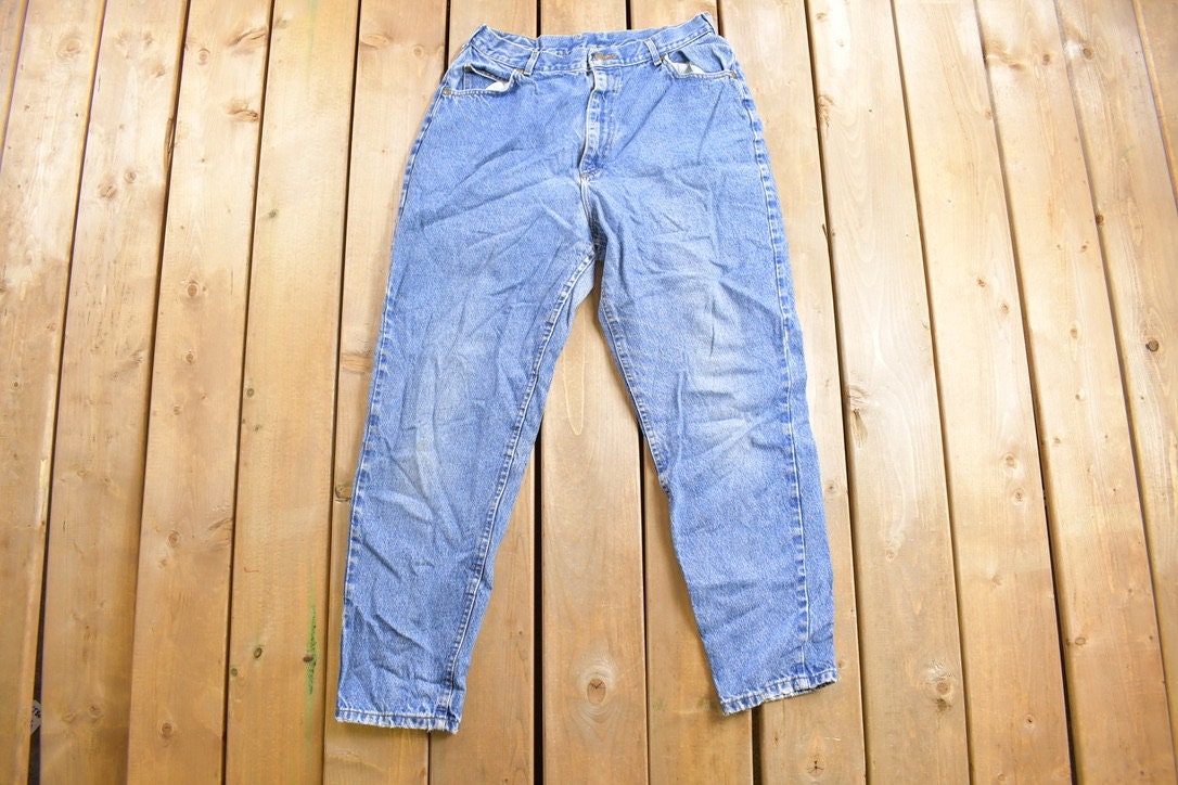 Vintage 1990s LEE Blue Wash Tapered Mom Jeans