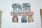 Vintage 1990s Philadelphia Souvenir Single Stitch Graphic Print T-Shirt Made In USA