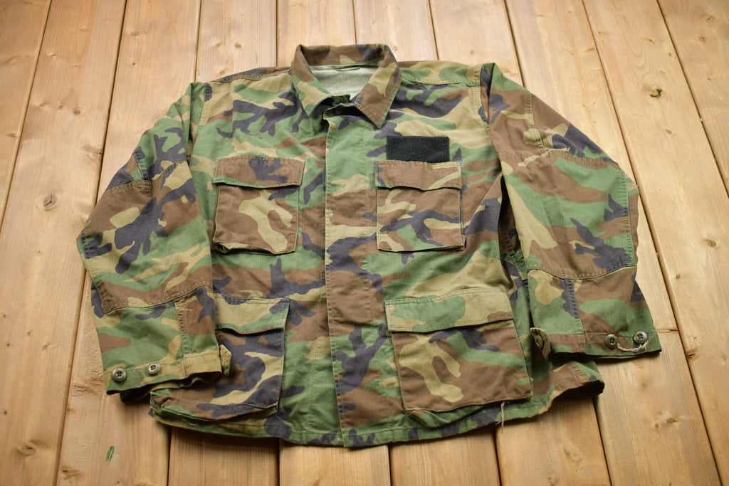Vintage Military Button Up Shirt