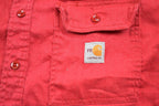 Vintage 1990s Flame Resistant Carhartt Blank Button Up Shirt