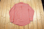 Vintage 1970s Stanley Blacker Soft Plaid Button Up Flannel