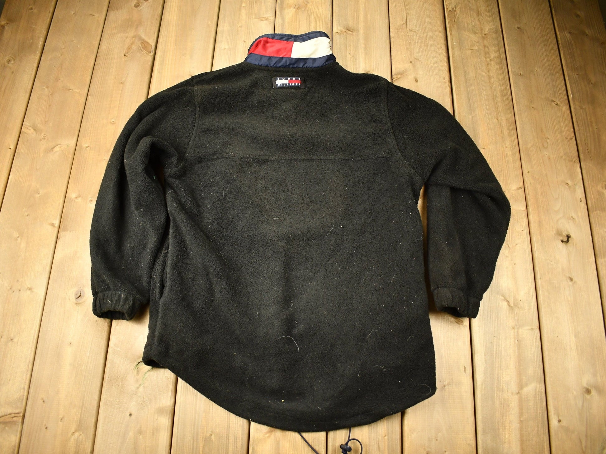 Vintage 1990s Tommy Hilfiger Quarter Zip Fleece Sweater