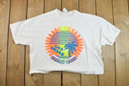 Vintage 1990s Las Vegas Beach Club Cropped Souvenir T-Shirt