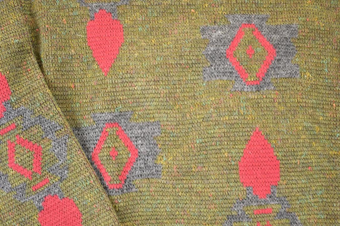 Vintage 1980s Trent Abstract Knit Crewneck Sweater Men's XL