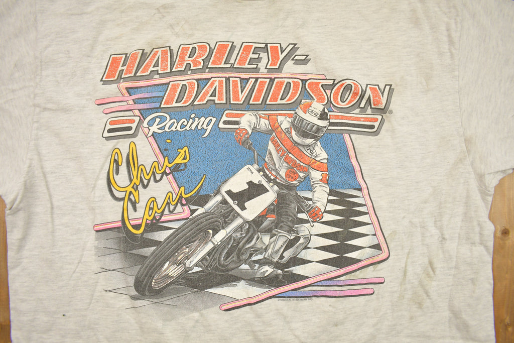 Vintage 1993 Harley Davidson Motorcycle Racing T-Shirt