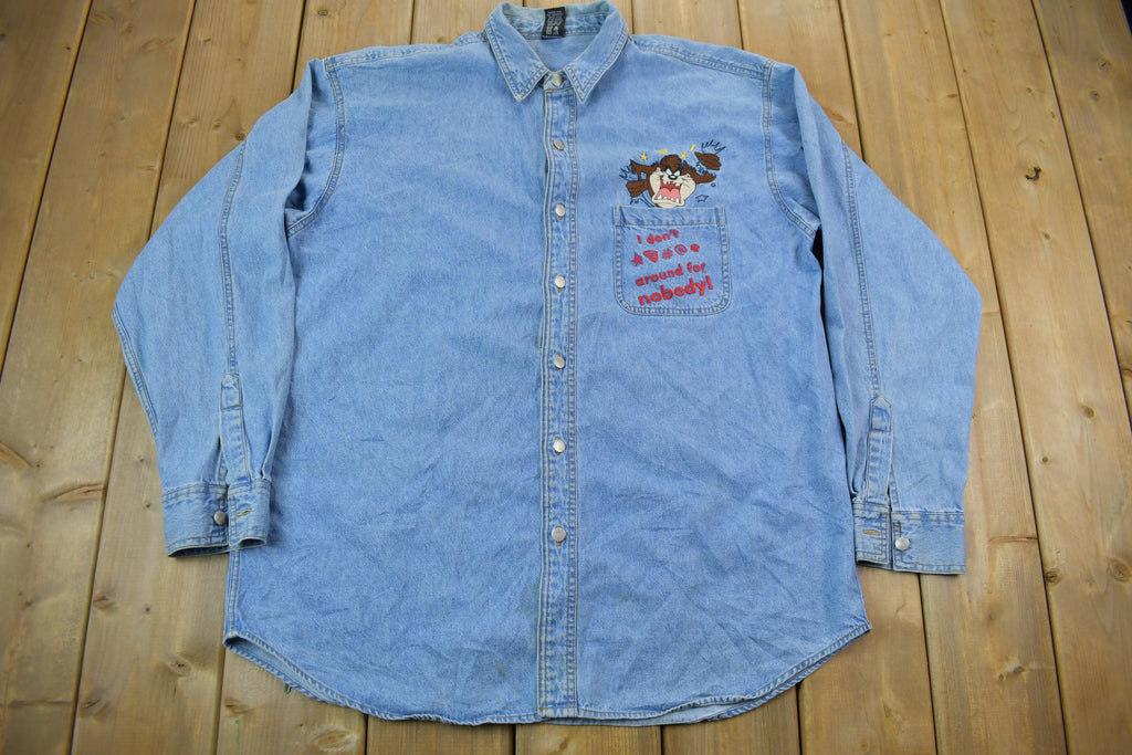 Vintage 1996s Warner Bros Company Button Up Shirt
