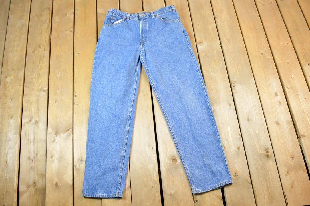 Vintage 1970s Levi Strauss Orange Tab 634 Denim Jeans Size 34 x 32