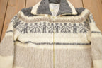 Vintage 1980s Ice Wool 100% Wool Full Zip Jacket