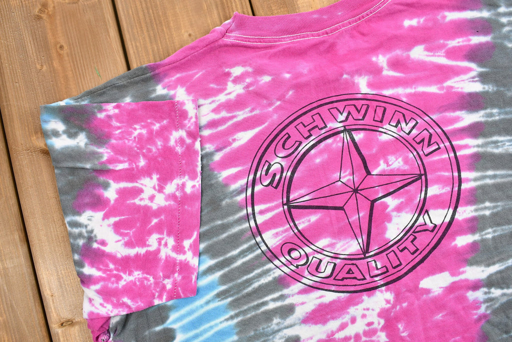 Vintage 1990s Schwinn Cycles Quality Tie-Dye T-Shirt