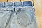 Vintage 1970s Lee Distressed Flare Denim Jeans Men's 30 x 31