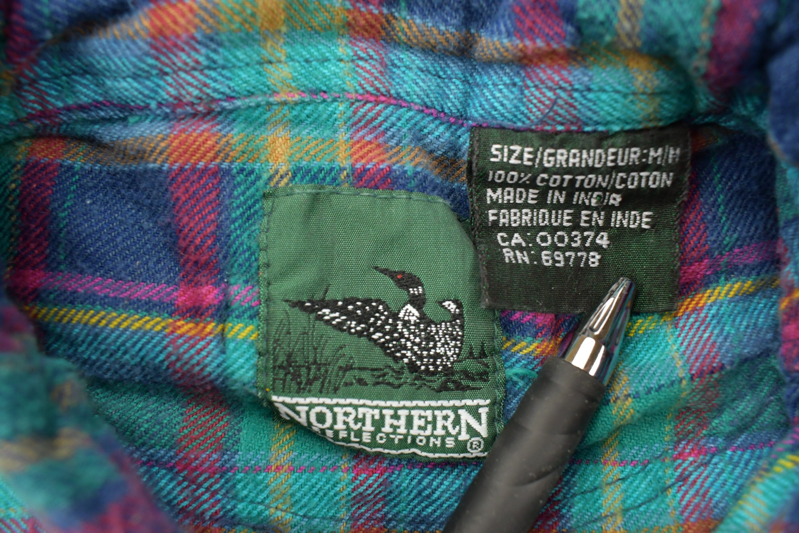 Vintage 1990s Northern Reflections Plaid Flannel Button Up Shirt