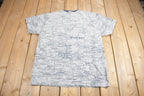 Vintage 1990s Michigan All Over Print Map Graphic Souvenir T Shirt