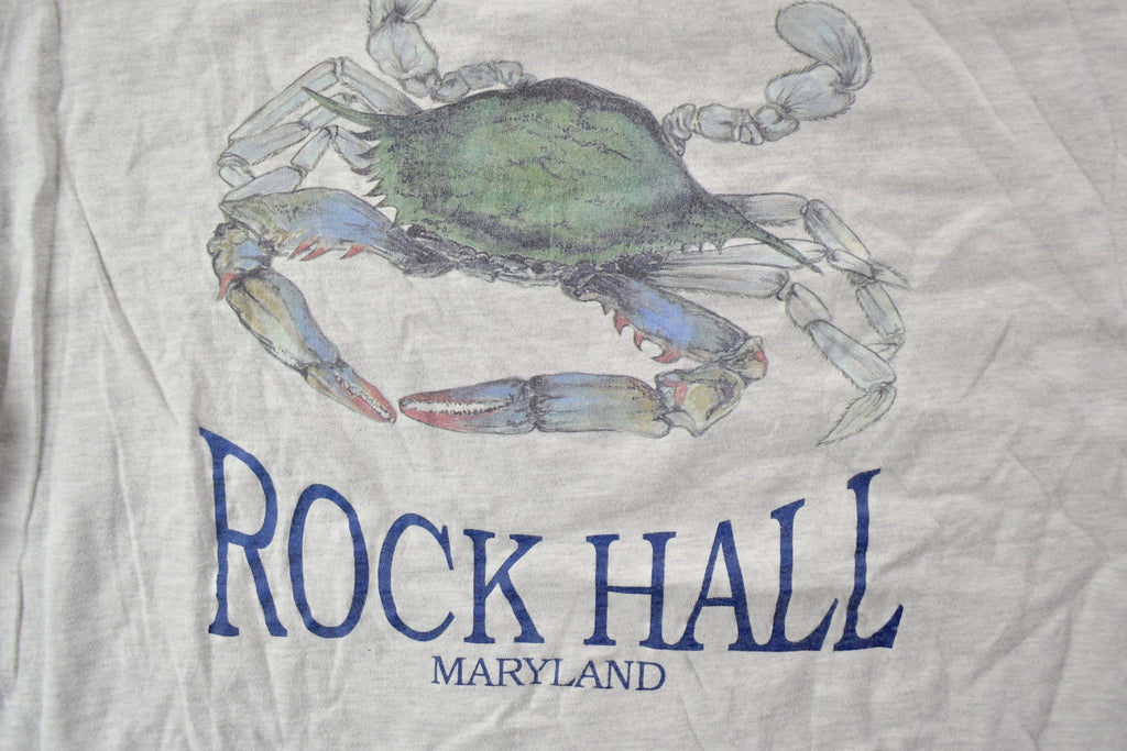 Vintage 1990s Rock Hall Marine Railway Souvenir T-Shirt