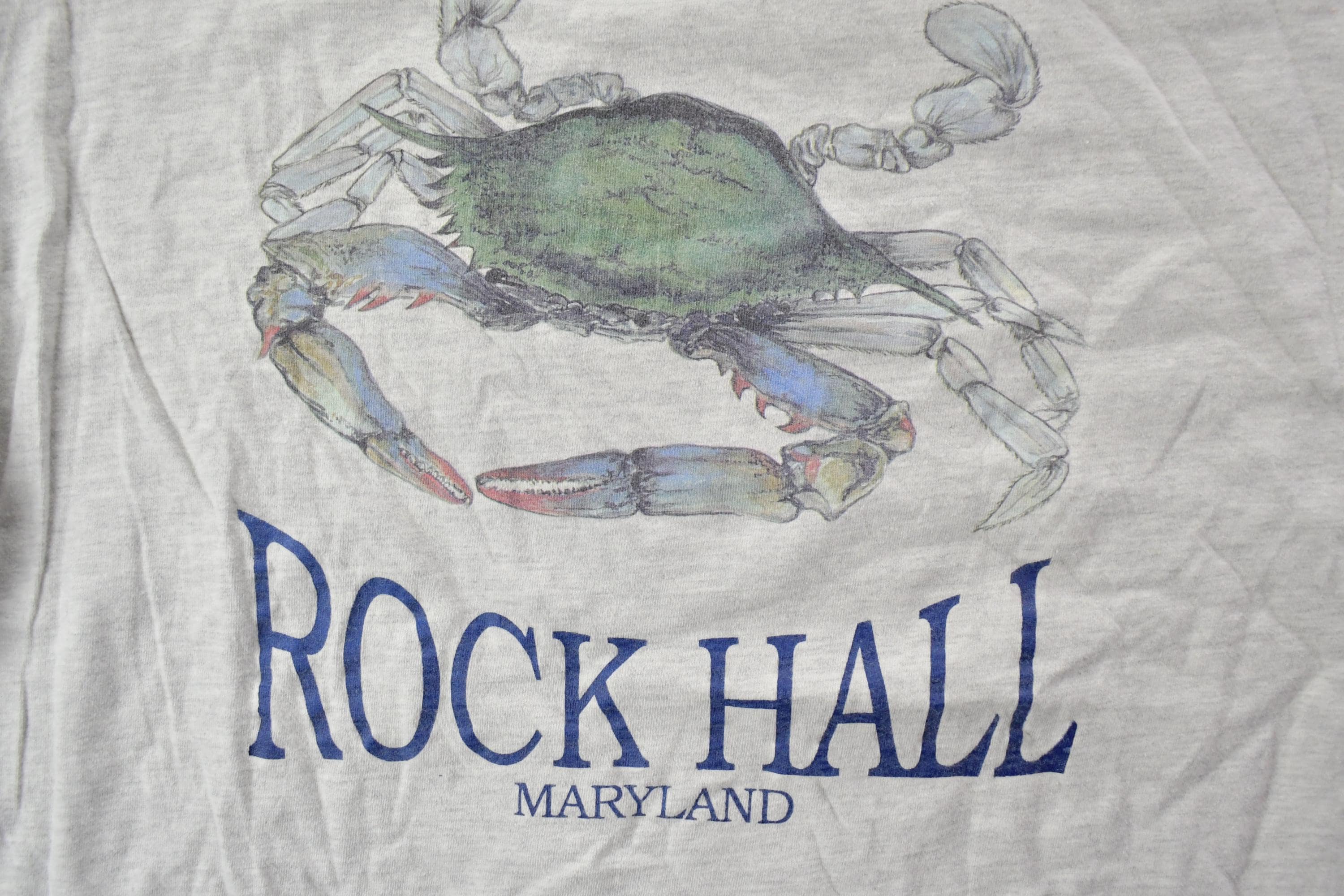 Vintage 1990s Rock Hall Marine Railway Souvenir T-Shirt