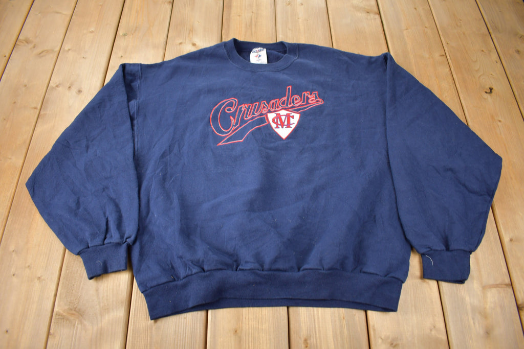 Vintage 1990s MC Crusaders Embroidered Crewneck Sweatshirt Size Large