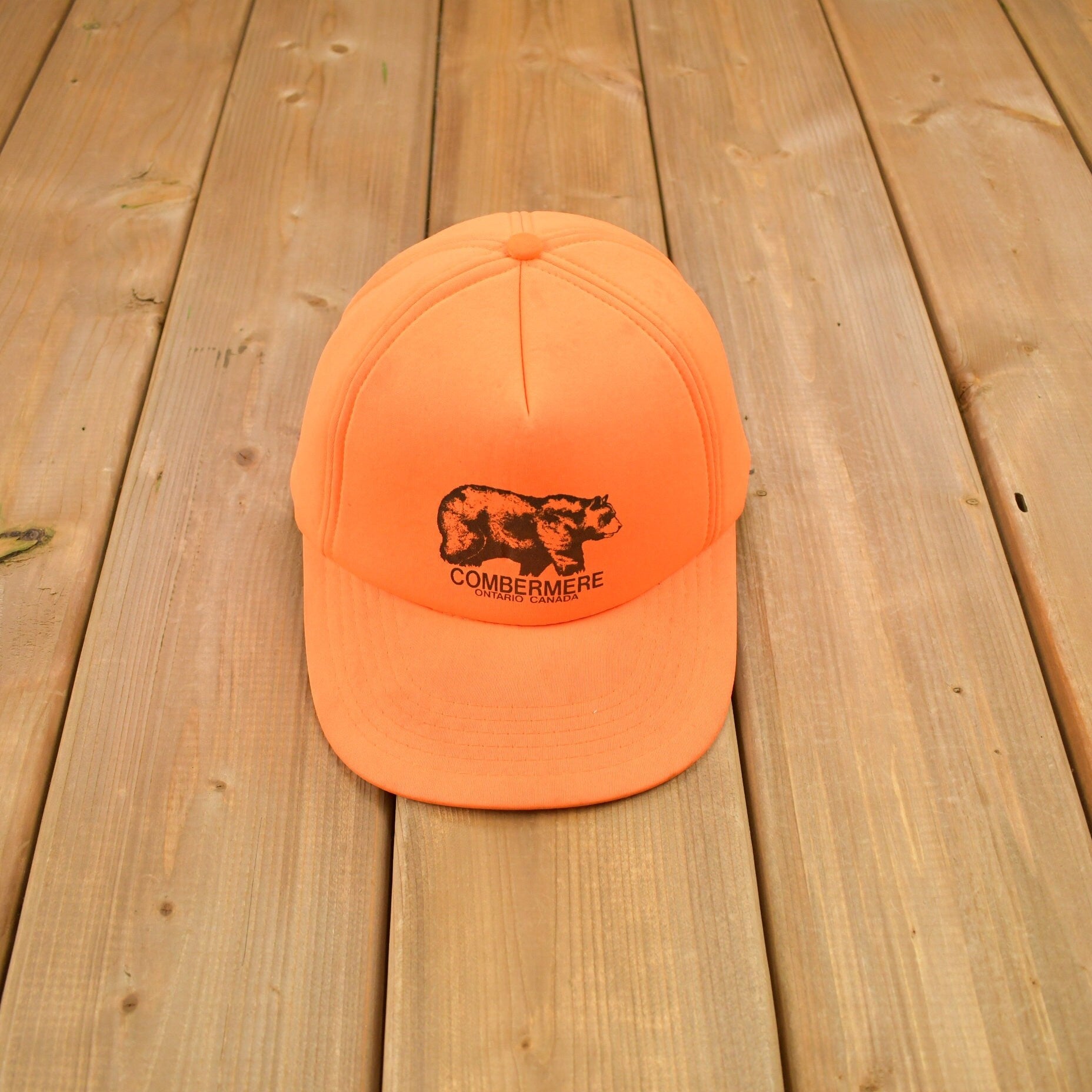 Vintage 1990s Combermere Ontario Canada Snap Back Hat